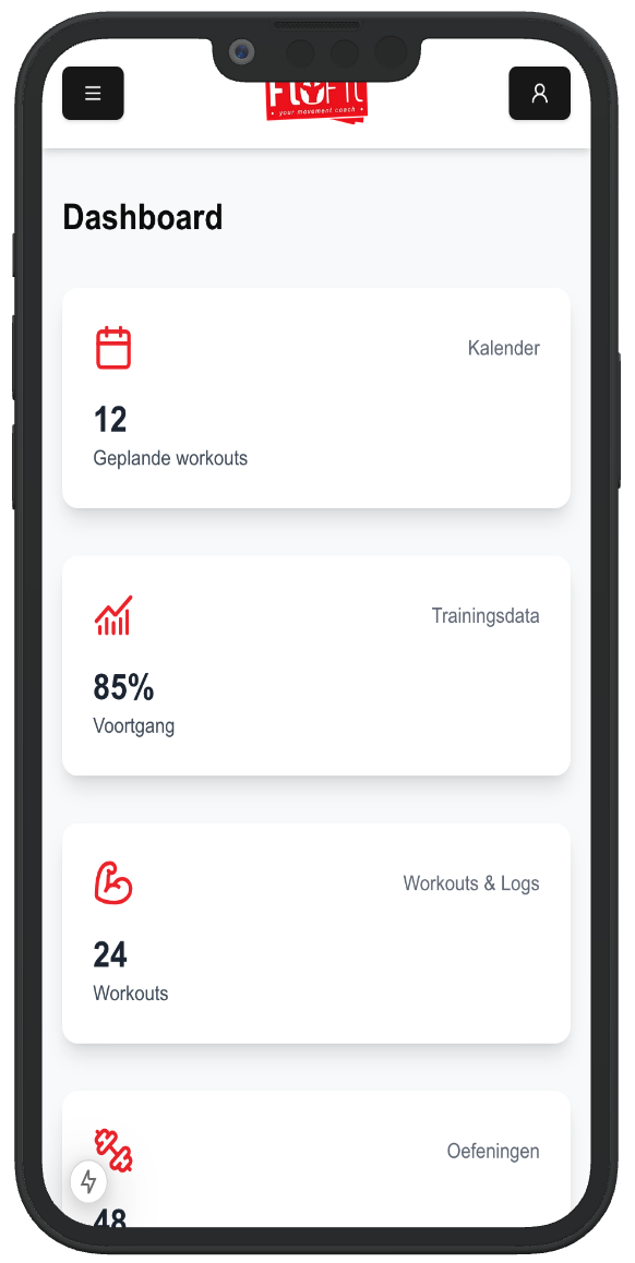 Hybrid Coaching App Mockup 1